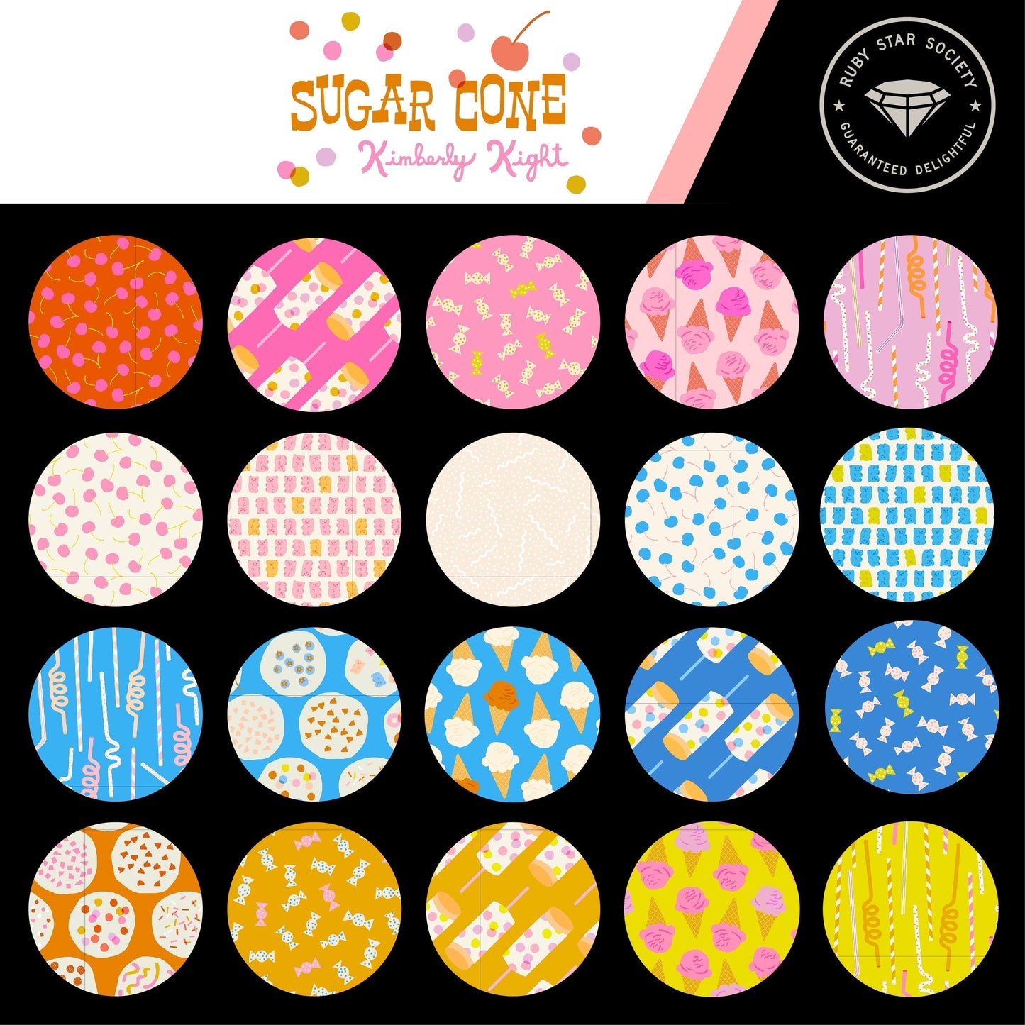 Candy On Flamingo Quilting Cotton