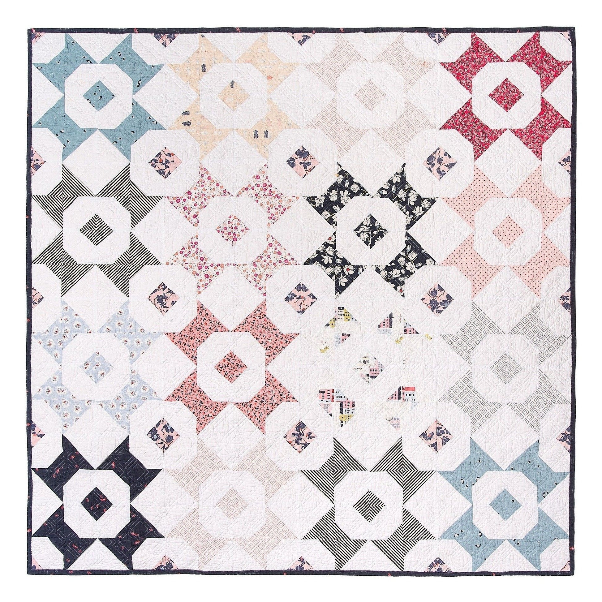 Bowtie Flower Quilt Pattern - Floss Candy