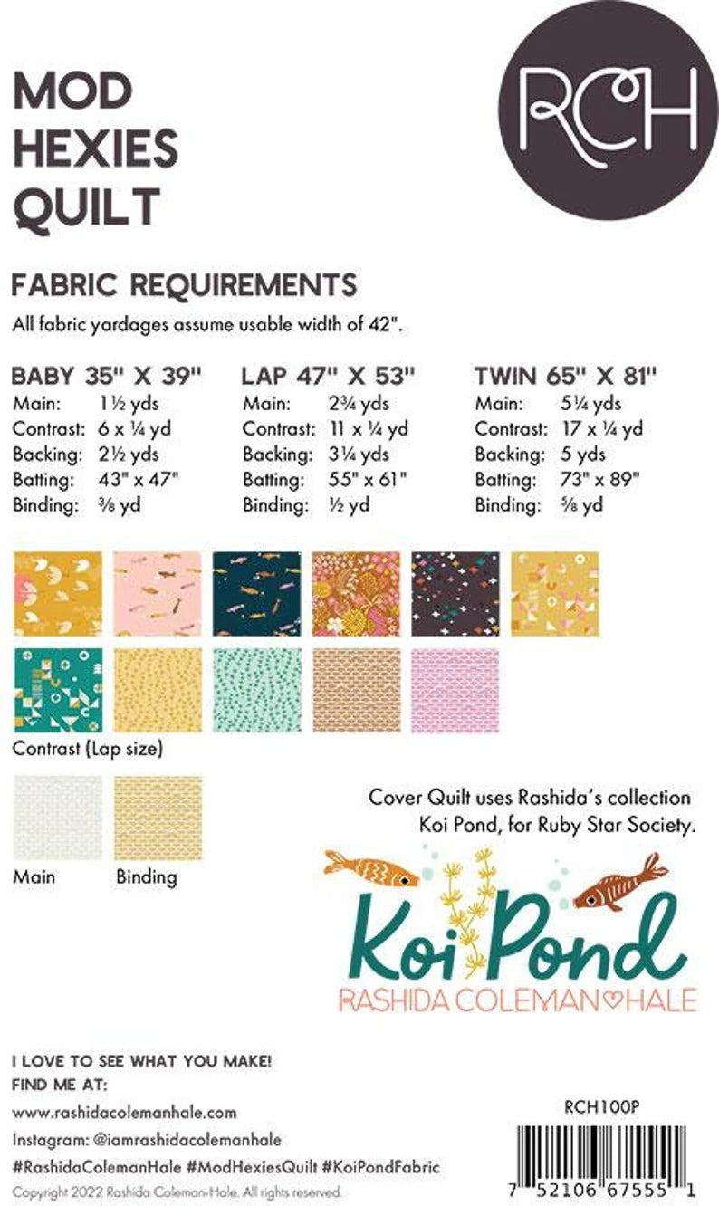 Mod Hexies Quilt Pattern