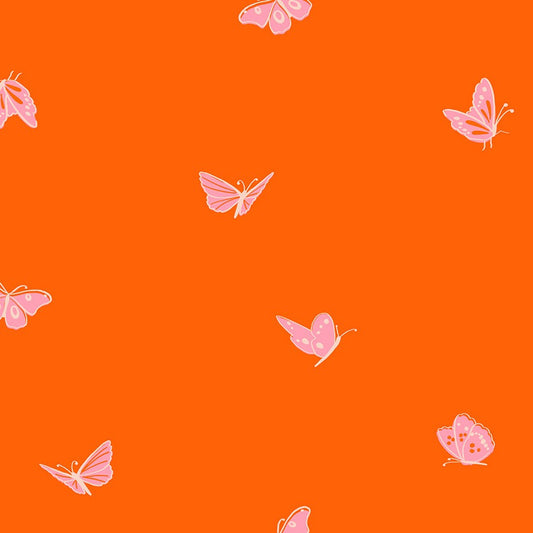 Butterflies On Goldfish Quilting Cotton