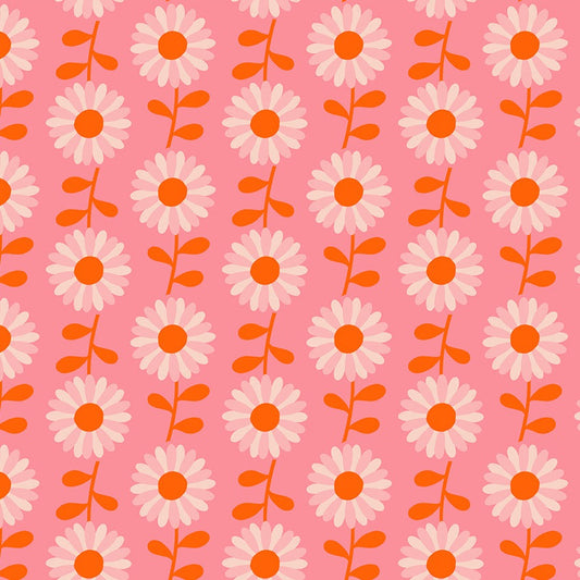 Field Of Flowers On Sorbet Quilting Cotton