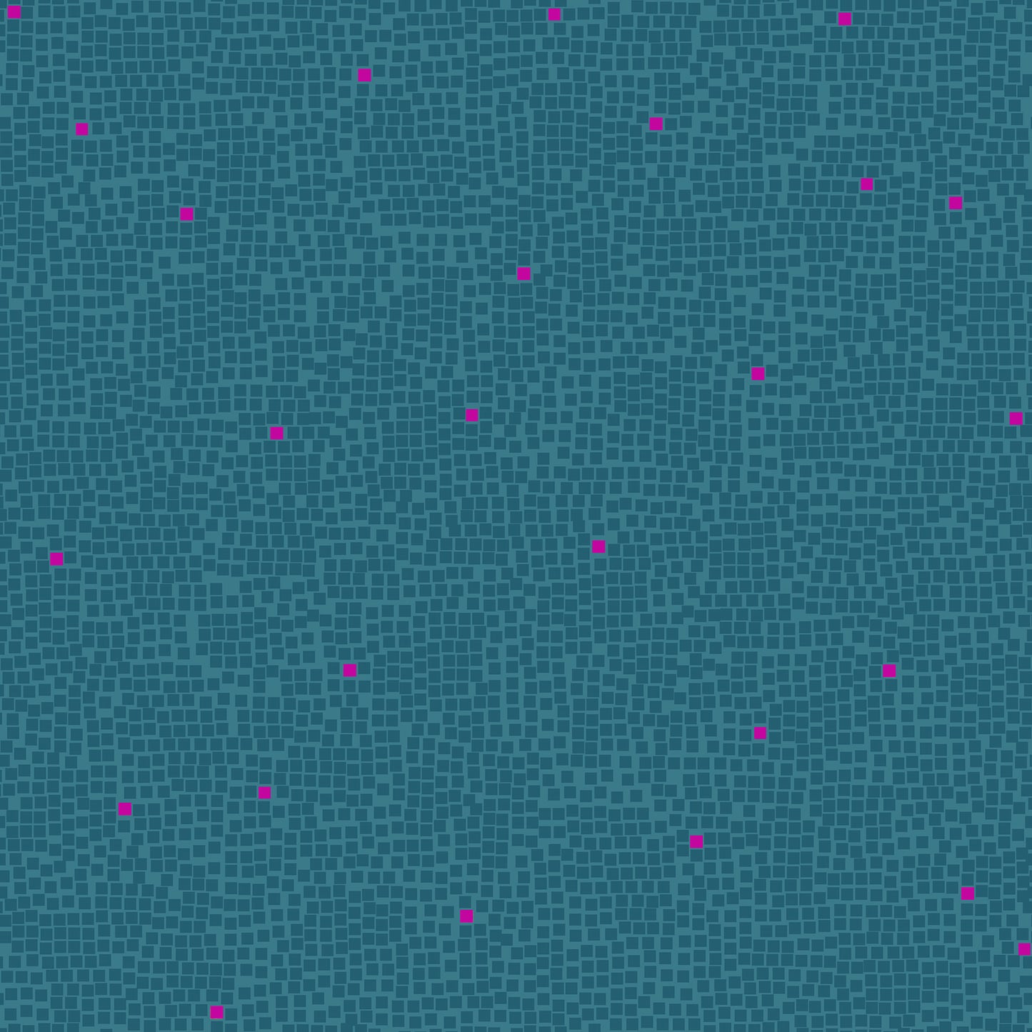 Pixel On Teal Quilting Cotton