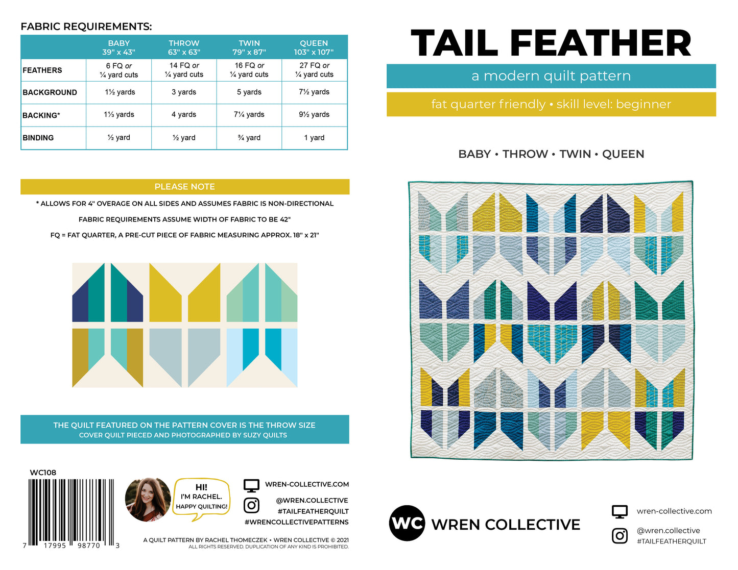 Tail Feather Quilt Pattern