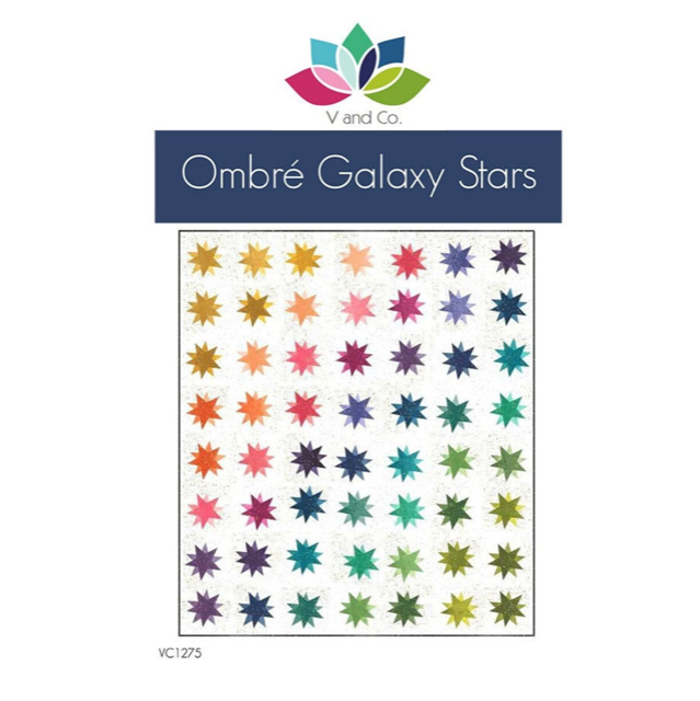 Ombré Galaxy Stars Quilt Pattern