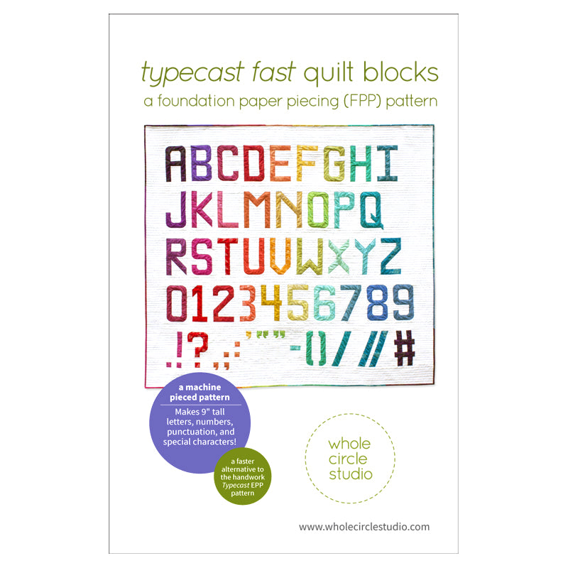 Typecast Fast Quilt Blocks Pattern